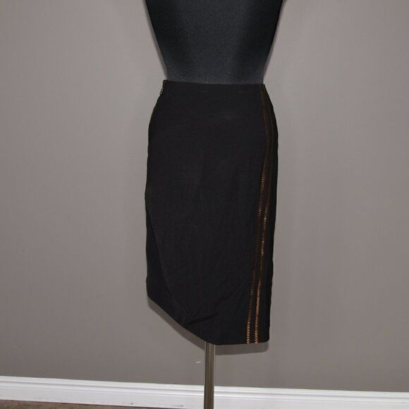 NWT Rag & Bone Raj Black Asymmetric Skirt Sz 2 - Picture 3 of 6